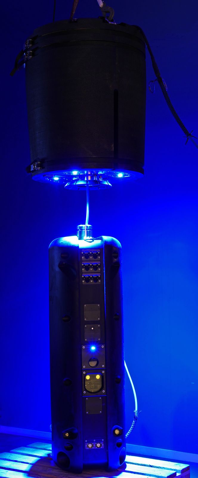 Det tok fem år å utvikle den revolusjonerende noden som blant annet skyter lakselus med laser. Teknologien er beskyttet med en imponerende enkel og bredspektret patentbeskrivelse. Foto: Stingray Marine Solutions.