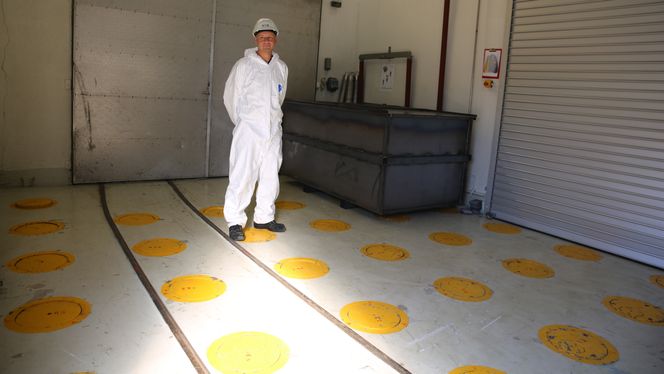 Kostnadene for å rydde opp i norsk atomavfall er foreløpig beregnet til rundt 15 milliarder. Her fra IFEs lager for brukt reaktorbrensel på Kjeller. Bilde: Øyvind Lie