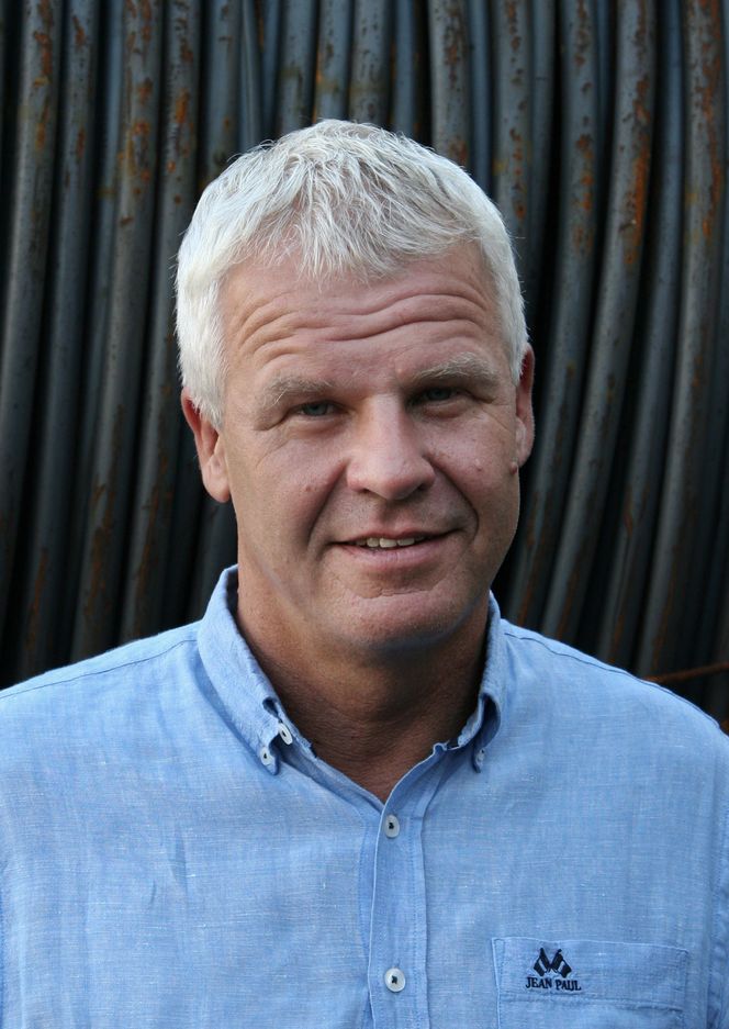 Fabrikksjef Bjørge Reiersen ved Nøsted Kjetting i Mandal. Foto: Nøsted Kjetting