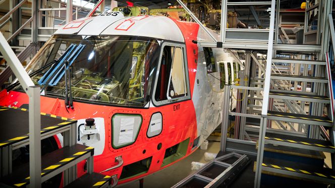 Dette er det ene helikopteret som skal begynne testing i Norge om et halvt år. Foto: Eirik Helland Urke