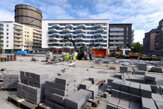Byggeplass: Bydelen Norra Djurgårdsstaden som fortsatt er under bygging, omtales som Sveriges mest spennende urbane prosjekt. Foto: Fredrik Drevon