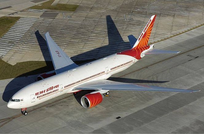 B777-200LR-flyet som fløy stillehavsruta fra Delhi til San Francisco 15-16. oktober i fjor. Foto:  Air India