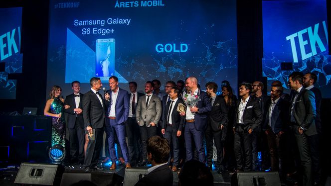 Fra fjorårets kåring da Samsung Galaxy S6 Edge+ vant for årets mobil. Foto: Kristoffer Møllevik, Tek.no