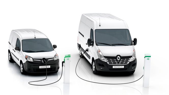 Renault Kangoo og Master i elbilutgaver. Bilde:  Renault