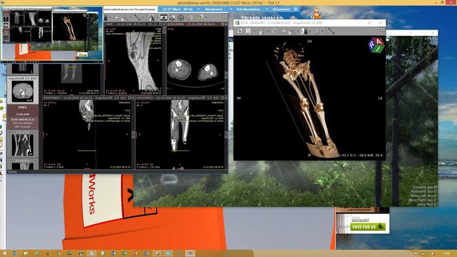 Slik kan det se ut når man kjører grafikktunge applikasjoner via 3D vShape-løsningen. Foto: Fujitsu