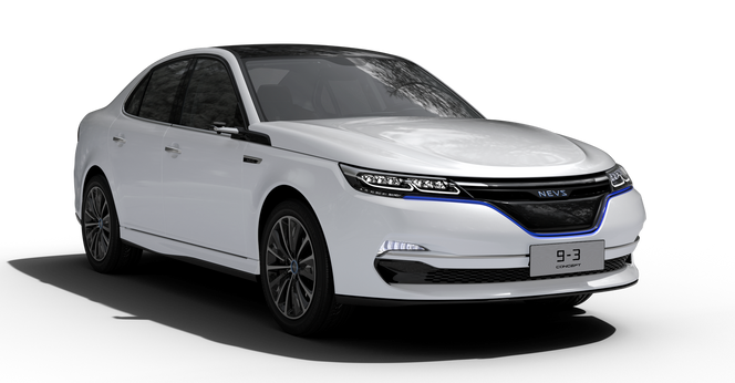 Slik så Nevs 9-3 ut da den ble vist fram i vår. Bilde:  NEVS