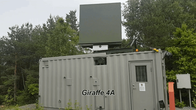 Giraffe 4A-testing utenfor Halden i 2017. Foto:  Per Erlien Dalløkken