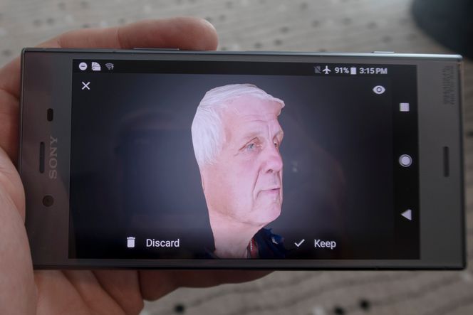 Forbløffende: Det å få 3D-skannet sitt eget ansikt med såpass godt resultat på rundt 20 sekunder var overraskende. Dette er nok en funksjon mange ingeniører og andre vil sette pris på. Foto: ORV