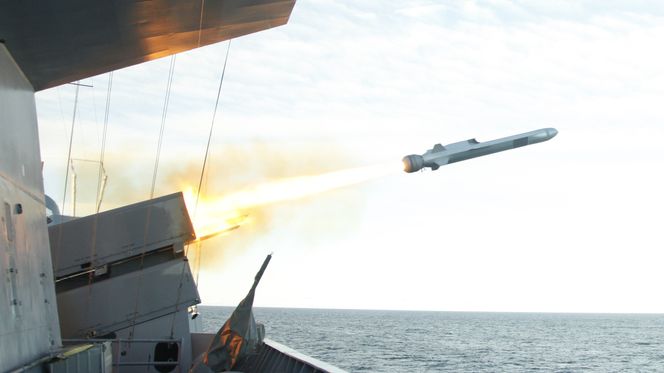 Testfyring av NSM. Bilde: Kongsberg