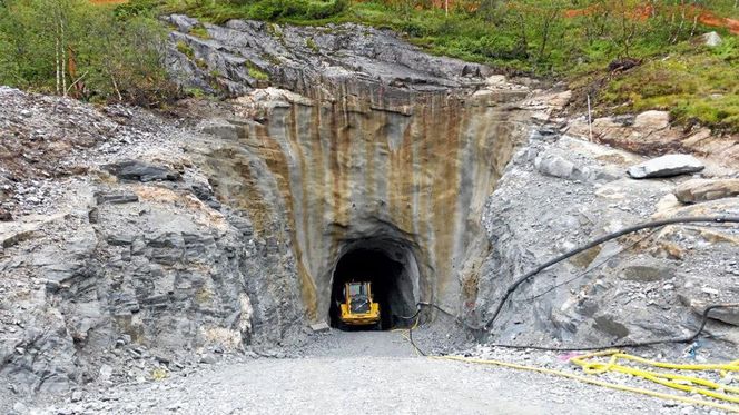 BKK måtte lage ny tverrslagstunnel for å komme inn til rasstedet.. Foto:  BKK