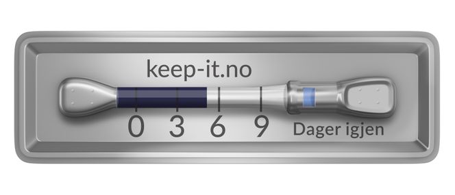 Keep-IT Technologies holdbarhetsindikator viser antall dager varen har igjen på holdbarheten. Dette gir en transparens i hele verdikjeden og sikrer kvalitet på varen helt frem til forbruk. Foto: Foto