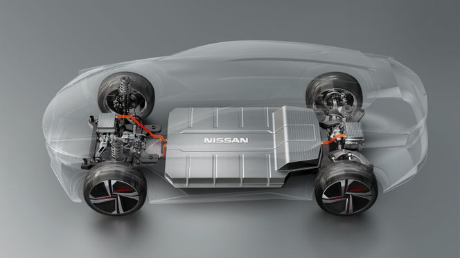Nissan sier at de har konstruert et nytt batteri til IMx. Foto: Nissan