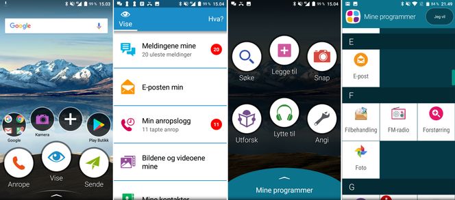 Slik ser brukergrensesnittet ut.