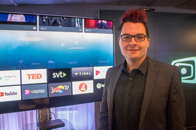 Googlemann: Sjefen for Android TV, Sascha Prueter gleder seg over avtalen med Canal Digital og er helt sikker på at brukerne vil elske det. Foto: ORV