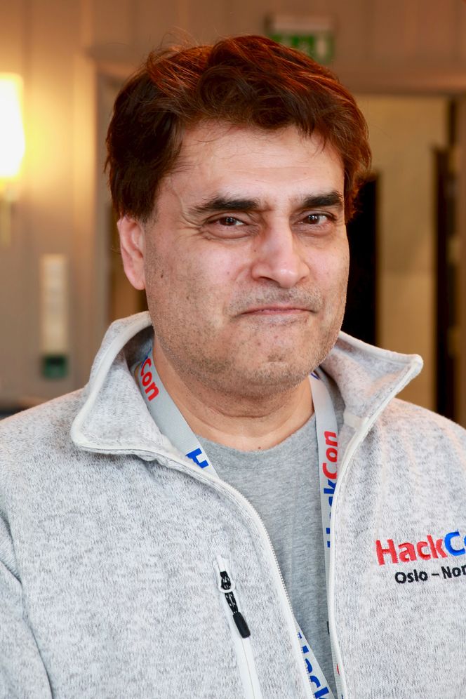 Suhail Mushtaq i HackCon. Foto: Kurt Lekanger