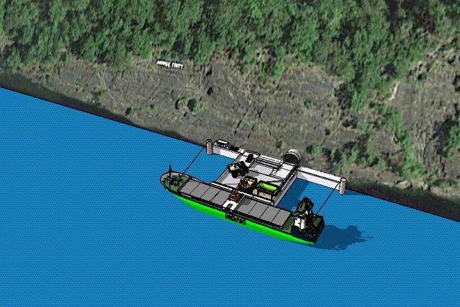 NDet nye mottaket på Kongkleiv får en ny kai og en tunnel derfra rett inn i gruva Bilde:  Thomas Marcussen