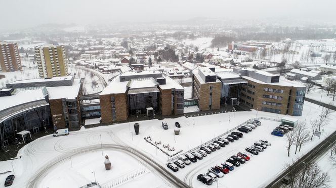 I Otto Nielsens Veg 12 i Trondheim er digitale løsninger satt i system og tingenes internett brukt mer enn vanlig i moderne bygg. Foto:  Håvard Zeiner