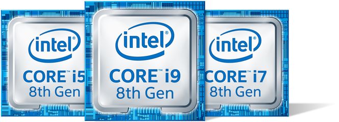 Intel Core i5, i7 og i9. Bilde: Intel Corporation