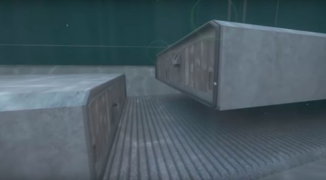 Modulene settes sammen på havbunnen. Bilde: Femern AS