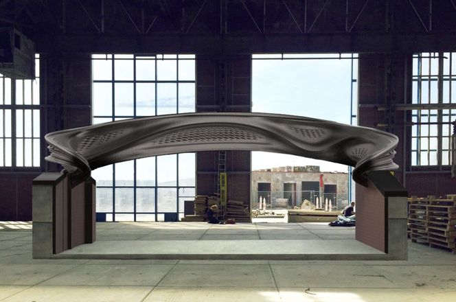 Med hjelp fra ingeniører fra Arup fant designerne og MX3D fram til et design som både kunne produseres og dokumenteres, slik at broen kunne godkjennes. Foto:  Joris Laarman Lab / MX3D