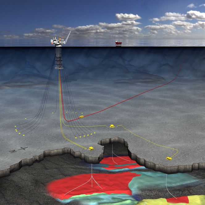 Havbunnsutstyret har vært på plass på feltet en god stund allerede, de første delene ble installert alt i 2014. Foto: - Statoil