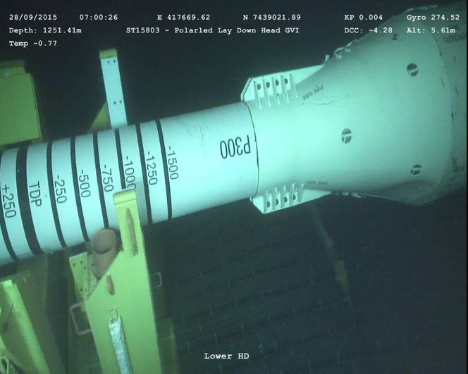 Polarled-rørledningen har en diameter på 36 tommer, og en kapasitet på opp til til 70 millioner standard kubikkmeter gass per dag. Aasta Hansteen-oppstart blir også oppstart for Polarled. Foto: Eva Sleire/Statoil