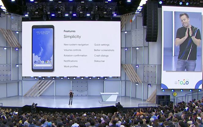 Noen av nyhetene i Android P som Dave Burke fortalte kort om under kveldens første hovedtale ved Google I/O. Foto: Google