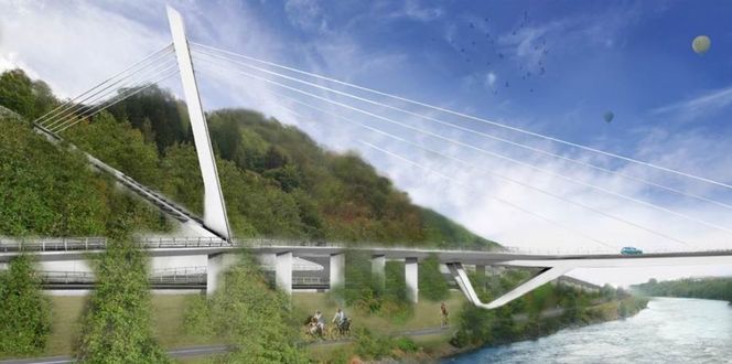 Den nye Sluppen bru, kalt Nylandsbrua skal stå ferdig i 2021. Foto: Miljøpakken
