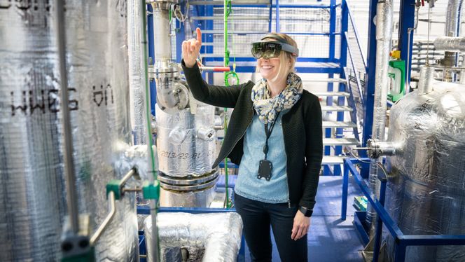 Marianne Slørdahl i Bouvet jobber som QA og testansvarlig i VR/AR-teamet. Foto:  Eirik Helland Urke