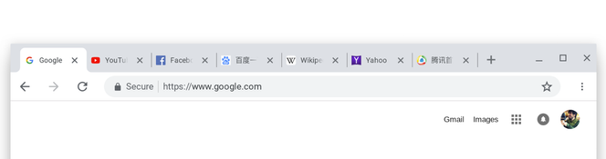 Eksempel på designendringene som er på plass i Chrome. Foto: Google
