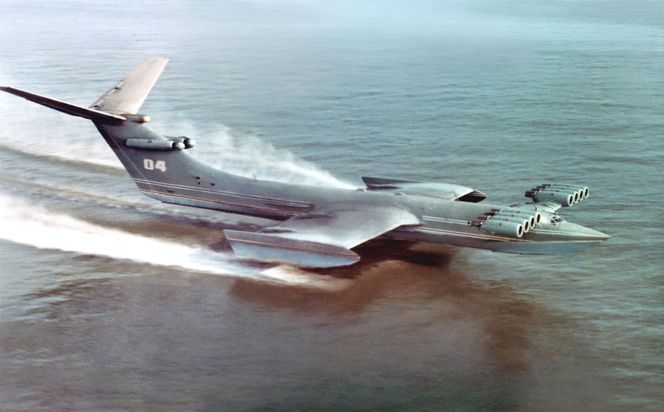 Kaspihavmonsteret fløy første gang for 51 år siden. Foto:  Central Hydrofoil Design Bureau