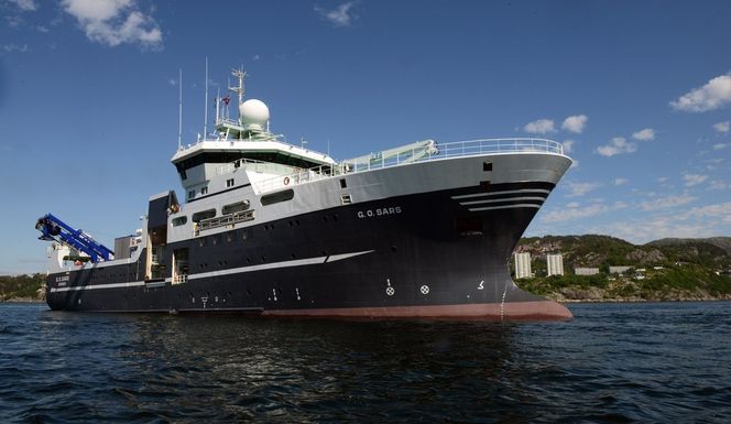 G.O. Sars. Forskningsfartøyet som ble brukt til de aller fleste MAREANO-toktene. Foto: Kjartan Mæstad, Havforskningsinstituttet