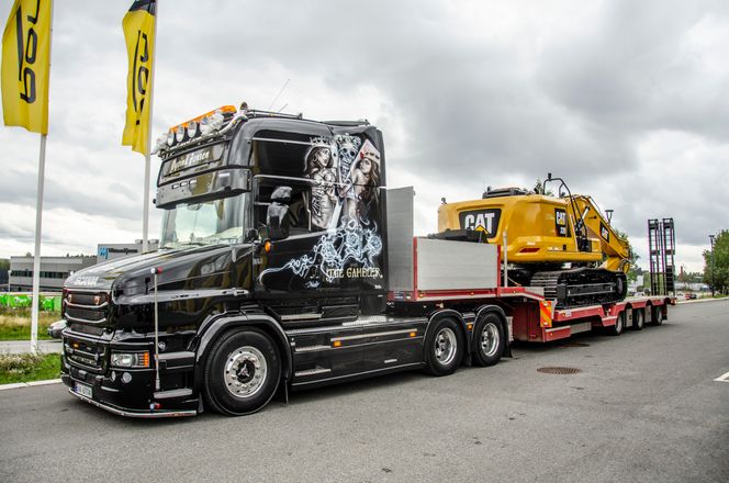 Slik ble maskinen levert hos kunden i Tromsø. Foto: Pon Equipment