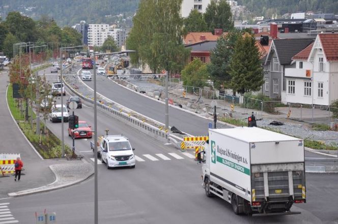 Fire felt og to nye gang- og sykkelveier snart klare til bruk. Foto: Kjell Wold/Statens vegvesen