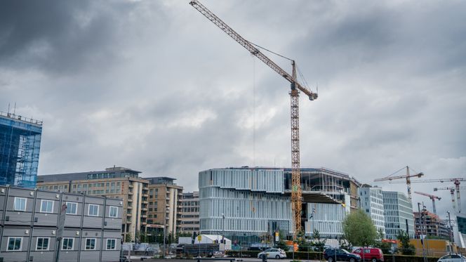 Biblioteksbygget fra utsiden. Foto:  Eirik Helland Urke
