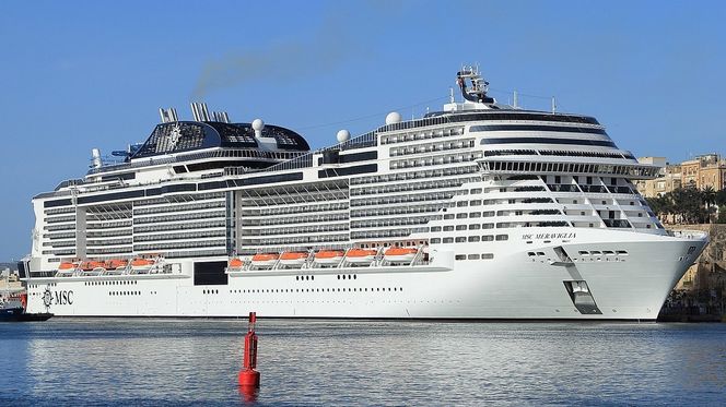 MSC Meraviglia ligger til kai på Malta. Skipet er det første i en ny serie fra MSC Cruises. Foto:  Creative Commons