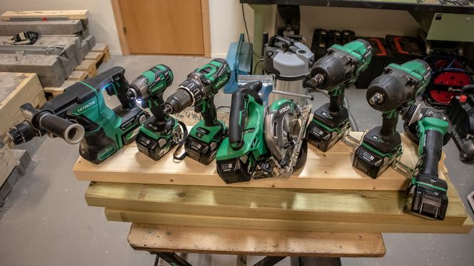 Nye verktøy: For å utnytte 36 volt kommer Hikoki med syv verktøy i første omgang, og mange flere fra neste år. Foto:  Odd R. Valmot