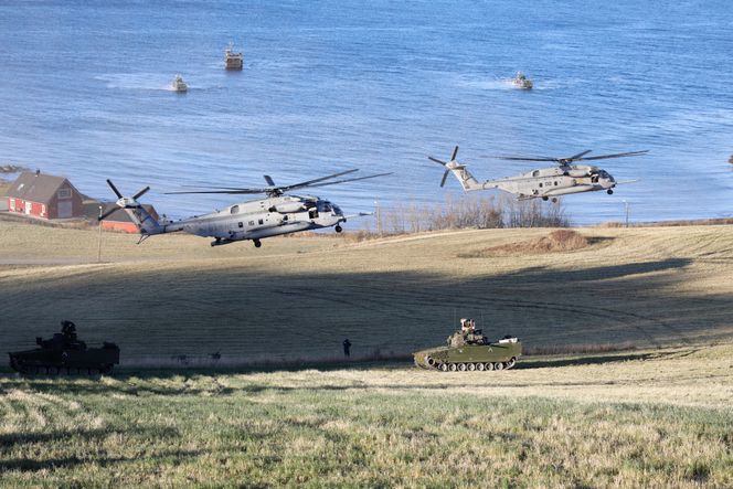 Styrkedemonstrasjonen er selve høydepunktet under Trident Juncture, den store NATO-øvelsen som nå er i gang i Norge. Foto: Gorm Kallestad, Scanpix