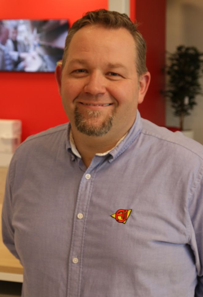 Geir hos AJ Produkter. Foto:  