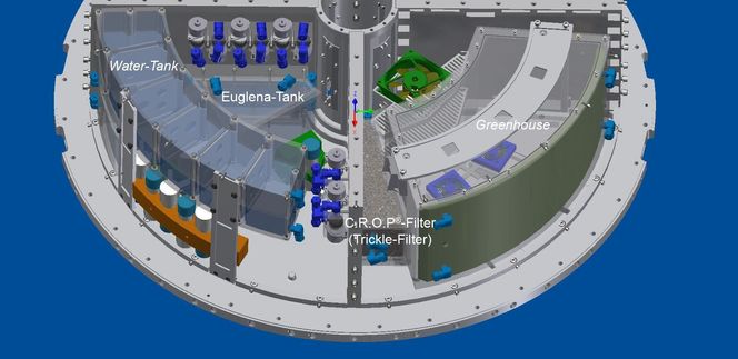 Slik er satellittene bygget opp innvendig. Illustrasjon:  FWM Haag, FAU