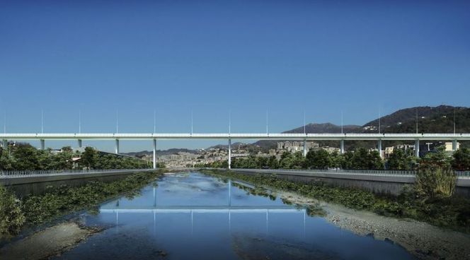 Slik blir den nye brua seende ut. Illustrasjon: Renzo Piano Building Workshop