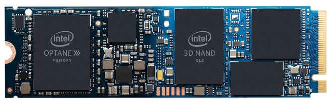Intel Optane Memory H10 skal ta beskjeden plass i bærbare pc-er. Foto: Intel