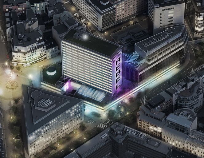 Fugleperspektiv av bygget som skal romme Rebel. Foto: Ole Grødem