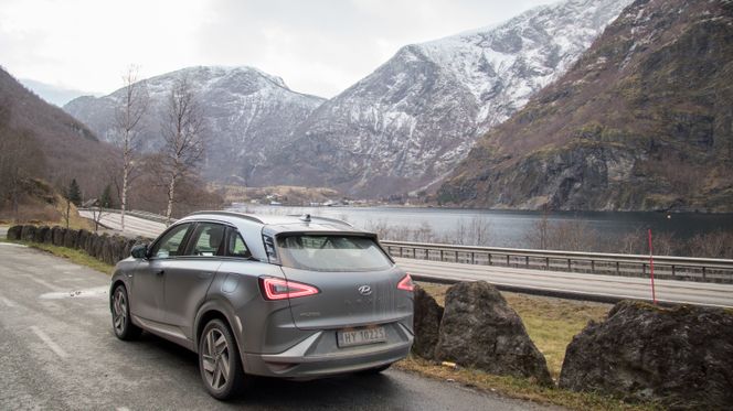 Hyundai Nexo i Flåm. Foto:  Marius Valle