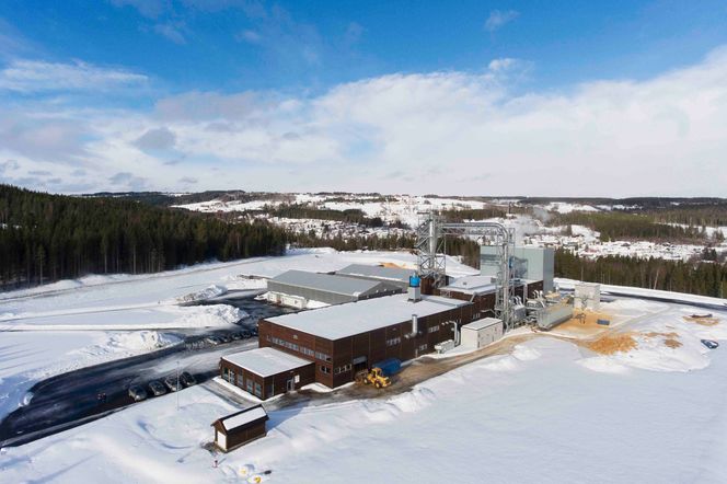 Hunton-fabrikken sett ovenfra. Bildet er fra 2019. Foto: Jan Tore Øverstad