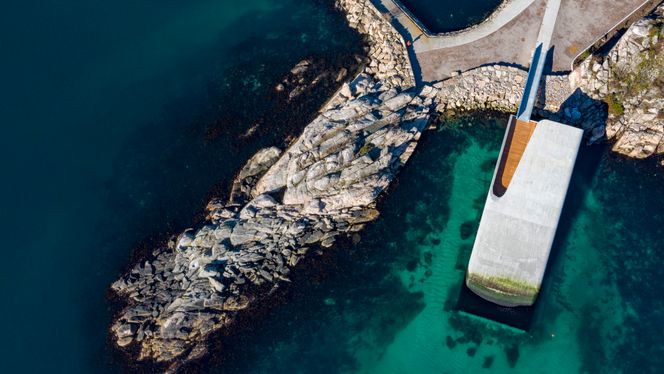 Restauranten ligger helt ute i havgapet i Båly ved Lindesnes. Foto:  Tor Erik Schrøder/NTB Scanpix