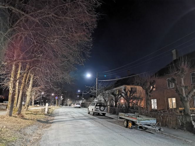 Huawei P30 Pro. (nattmodus, f/1,6) Foto: Odd Richard Valmot
