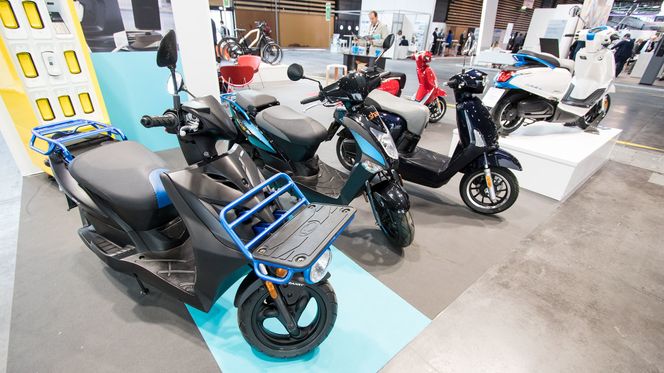 Kymcos scootere ser ganske vanlige ut ellers. Foto: Marius Valle