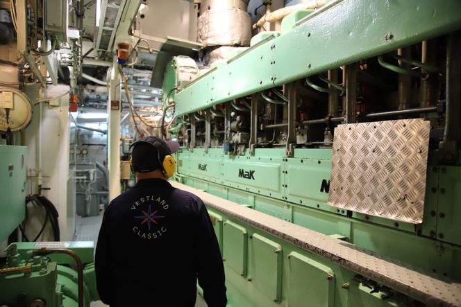 Nordstjernen har en MaK-motor på 2.800 HK. Foto:  Tore Stensvold