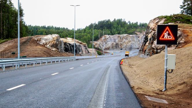 8,2 millioner kubikkmeter fast fjell er sprengt ut. Foto: Thor Søndenaa